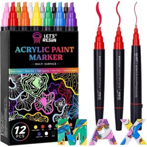 Let’s Resin – Acrylic Paint Markers (12 Colors)